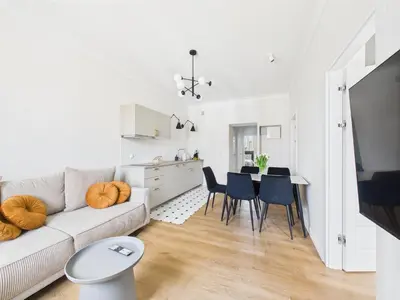 Telewizja i/lub zestaw kina domowego w obiekcie Warsaw Premium Apartments Old Town