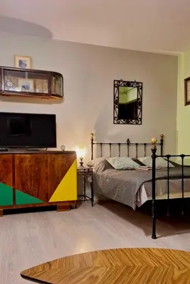 Łóżko lub łóżka w pokoju w obiekcie Green Wilanów Apartment with free parking