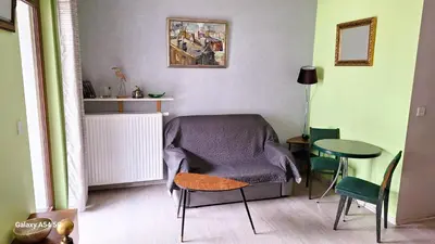 Część wypoczynkowa w obiekcie Green Wilanów Apartment with free parking
