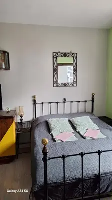 Łóżko lub łóżka w pokoju w obiekcie Green Wilanów Apartment with free parking