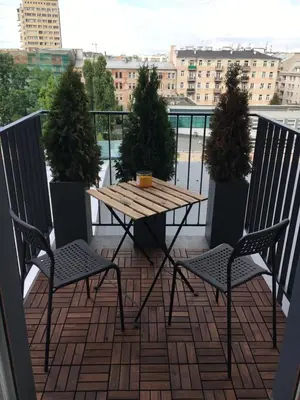 Balkon lub taras w obiekcie IVY Warsaw Studio