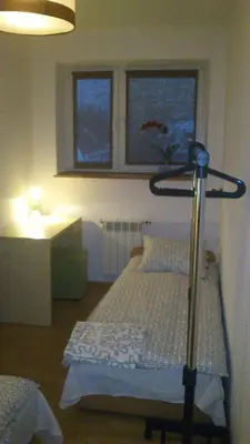 Łóżko lub łóżka w pokoju w obiekcie Kwatery Pracownicze TOLEK