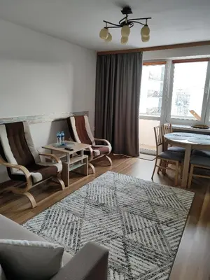 Część wypoczynkowa w obiekcie Apartament Praski 5 minut od metra i starego miasta spacerem do zoo i Konesera
