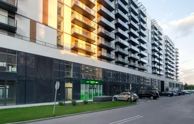 Budynek, w którym mieści się apartament