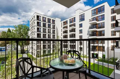 Budynek, w którym mieści się apartament