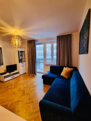 Telewizja i/lub zestaw kina domowego w obiekcie Beloved Warsaw Apartments - City Centre