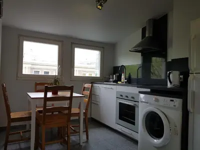 Kuchnia lub aneks kuchenny w obiekcie Apartament Nowy Świat