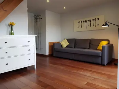 Część wypoczynkowa w obiekcie Apartament Nowy Świat