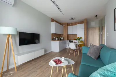 Kuchnia lub aneks kuchenny w obiekcie MODUO Serviced Apartments