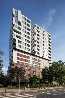 Budynek, w którym mieści się apartament