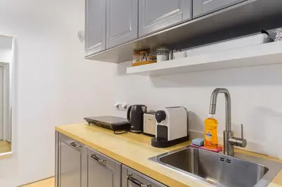 Kuchnia lub aneks kuchenny w obiekcie P&O Serviced Apartments Warecka Street