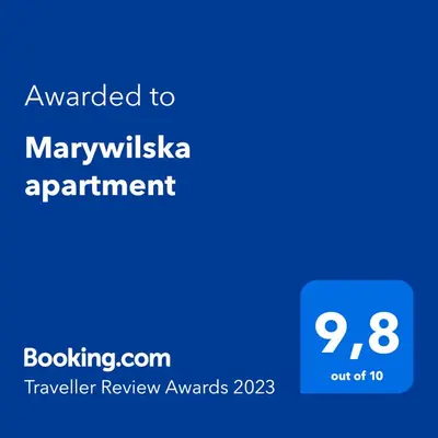 Certyfikat, podpis lub inny dokument wystawiony w obiekcie Marywilska apartment