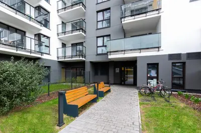 Budynek, w którym mieści się apartament