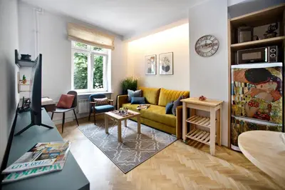 Część wypoczynkowa w obiekcie Siewierska P&O Serviced Apartments