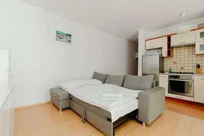 Kuchnia lub aneks kuchenny w obiekcie ShortStayPoland Św. Wincentego (B7)