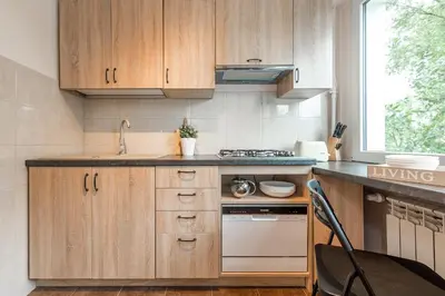 Kuchnia lub aneks kuchenny w obiekcie 3 bedroom apartment KASPRZAKA - P&O Serviced Apartments