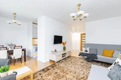 Część wypoczynkowa w obiekcie SuperApart Bobrowiecka 11D - Obok Centrum Olinek
