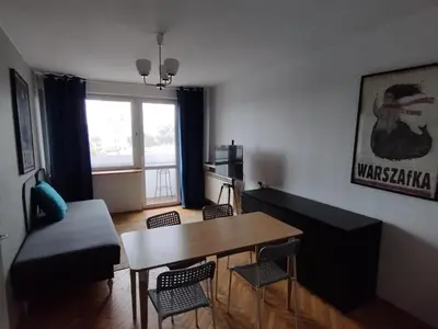 Część wypoczynkowa w obiekcie Warszawa Apartament z Widokiem