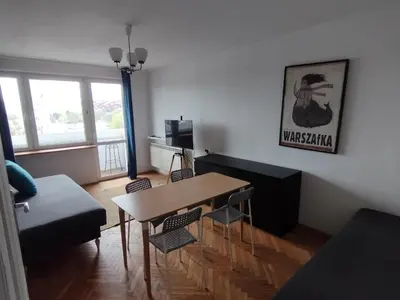 Część wypoczynkowa w obiekcie Warszawa Apartament z Widokiem