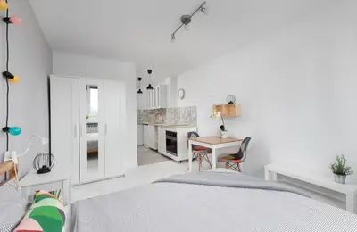 Łóżko lub łóżka w pokoju w obiekcie Bagno Cozy Studio II