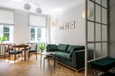 Część wypoczynkowa w obiekcie Warsaw Heritage Apartment