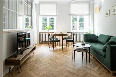 Część wypoczynkowa w obiekcie Warsaw Heritage Apartment