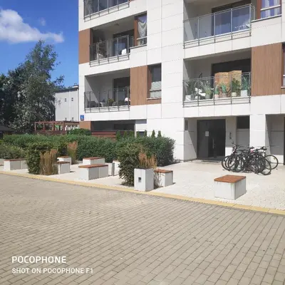 Budynek, w którym mieści się apartament