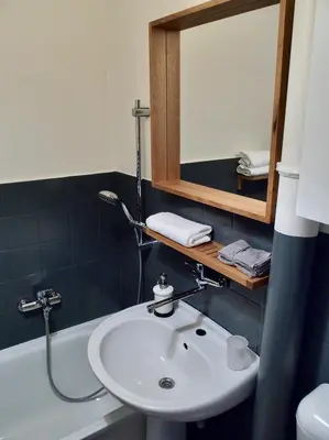 Łazienka w obiekcie Mieszkanko w centrum Warszawy