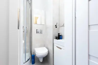 Łazienka w obiekcie Apartment Warsaw Puławska by Noclegi Renters
