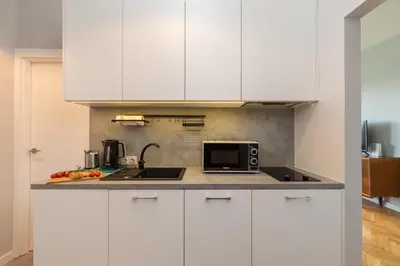 Kuchnia lub aneks kuchenny w obiekcie Apartament Świętokrzyska by Your Freedom