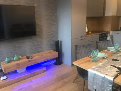 Kuchnia lub aneks kuchenny w obiekcie Central Point Business APT, Browary Warszawskie, WiFi, FV
