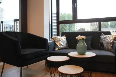 Część wypoczynkowa w obiekcie Central Point Business APT, Browary Warszawskie, WiFi, FV