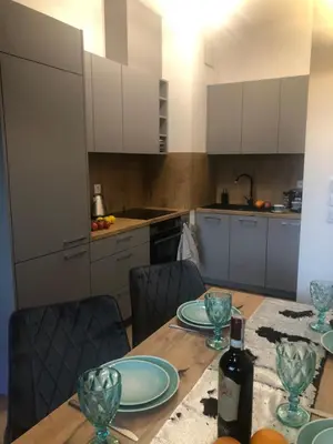 Kuchnia lub aneks kuchenny w obiekcie Central Point Business APT, Browary Warszawskie, WiFi, FV