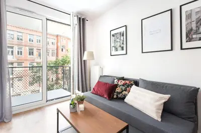 Część wypoczynkowa w obiekcie SuperApart Stalowa 39 Modern Unit with Kitchen & Wifi