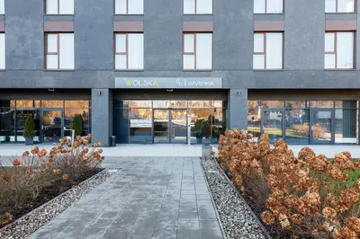 Budynek, w którym mieści się aparthotel