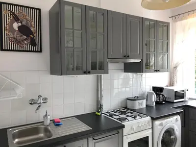Kuchnia lub aneks kuchenny w obiekcie Art deco Apartment