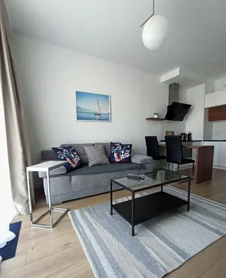 Kuchnia lub aneks kuchenny w obiekcie Cozy Apartment in Wilanów