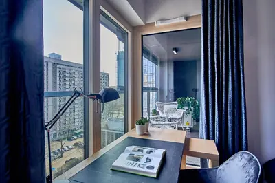 Część wypoczynkowa w obiekcie Mennica Residence Apartments by P&O Serviced Apartments