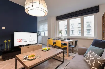 Część wypoczynkowa w obiekcie Nowogrodzka 38 Serviced Apartments