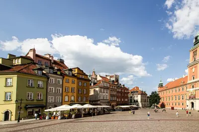 Widok na miasto Warszawa z tego apartamentu