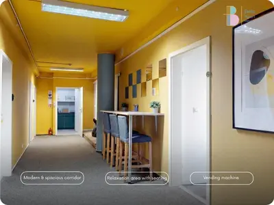 Plan piętra w obiekcie Kapsuły Bello ApartHostel