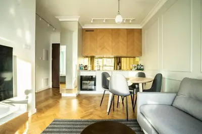 Część wypoczynkowa w obiekcie VipWarsawApartments Cytryn Mennica Residence