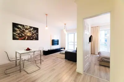 Łóżko lub łóżka w pokoju w obiekcie Platinum Towers Central Apartments