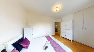 Łóżko lub łóżka w pokoju w obiekcie Silent Apartment Center