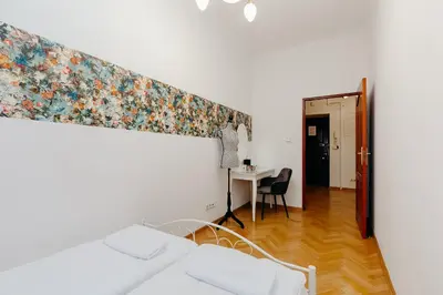 Łóżko lub łóżka w pokoju w obiekcie ShortStayPoland Piwna (B25)