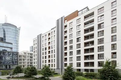 Budynek, w którym mieści się apartament