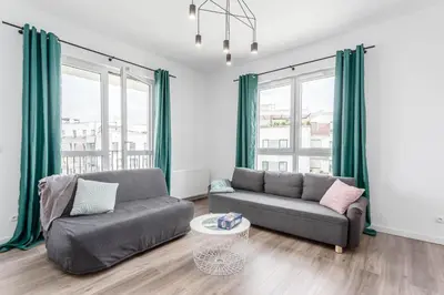 Część wypoczynkowa w obiekcie Chill Apartments Ursynów Premium
