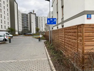 Budynek, w którym mieści się apartament