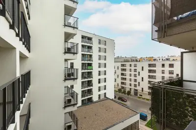 Budynek, w którym mieści się apartament