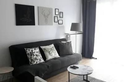 Część wypoczynkowa w obiekcie Lux Apartment close to Medicover and Paley